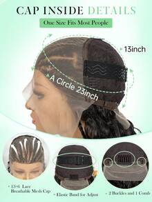 13x6 Lace Front Braided Wig, Unique Wavy Braid Hairstyle, Fashionable Wig For Daily Wear And Workplace, Great Gift - 黑色 - 查看 9