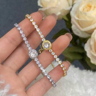 Bracelet pour femmes incrusté de zirconium, design de niche, luxe raffiné, mode minimaliste, polyvalent, ambiance haut de gamme, bracelet réglable pour un port quotidien