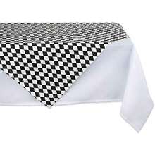 DII Mesa de Halloween, colección de arlequín, decoración de Mesa, 40 x 40, Negro y Crema(101.6 x 101.6 cm (Cuadrado) Cuadrado) - Multicolor - Ver 1
