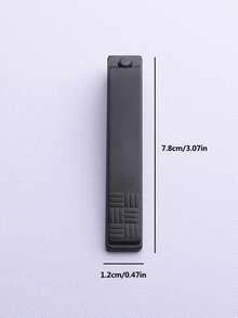 1pc Black & Silver Straight Nail Clipper, Nail Trimming Tool Suitable For Men And Women