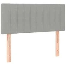 vidaXL Boxspringbett Mit Matratze, Hellgrau, 90x190 Cm, Stoff - Grigio - Visualizzare 6