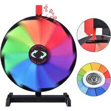 15 Inch Heavy Duty Prize Wheel - 12 Slots Tabletop Roulette Wheel With Dry Erase Marker - Carnival Games Spinner For Trade Shows, Parties And Outdoor Events,31254293 - Royal Blue - View 6