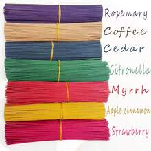 一罐约400支，7种香味：苹果肉桂、没药、咖啡、雪松、柠檬草、迷迭香、草莓。手工香薰棒，色彩鲜艳，深受女性喜爱，适合家居装饰、户外活动、瑜伽、冥想、茶室、节日礼品。 - 多樣化香型 - 查看 4