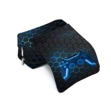 足球游戏图案铅笔盒，双层翻盖文具盒，可装铅笔、钥匙、手机、硬币、小物件，适合学校、家庭、送礼、度假、节日（返校季、圣诞节）使用。 - 彩色 - 查看 11