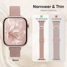 Smart Watch Strap - Black/Pink/MilkTea/BlueGreen/Cactus - View 2
