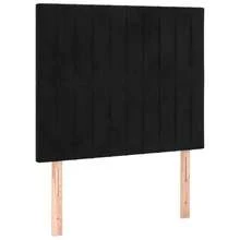 vidaXL Boxspringbett Mit Matratze, Schwarz, 90x200 Cm, Samt - Schwarz - Übersicht 5