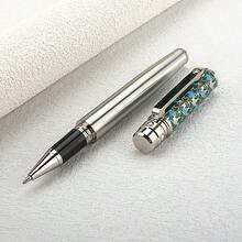 1pc Classic Metal Ball-Point Pen, 0.7mm Tip, Elegant Office & School Supplies Stationery Ballpoint Pen - 3010P - View 1