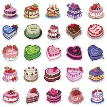 50pcs Cartoon Colorful Mini Cake Series Graffiti Stickers, Suitable For Laptop, Helmet, Cup, Waterproof DIY Scrapbooking