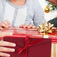 5/10个珠光纸特制纸丝带红色信封一包 #手工蝴蝶结邀请函 #婚礼或节日贺卡制作创意邀请函 #活动邀请函信封 - 彩色 - 查看 7