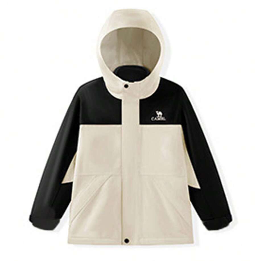 CAMEL CROWN Girls' 3-In-1 Windproof And Waterproof Jacket For Autumn And Winter, Casual Jacket For Big Tween Girl - Michelin Phantom Black - View 1