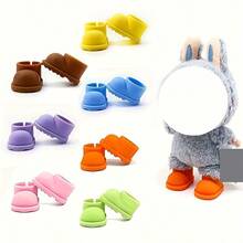 1 Paio di Scarpe per Bambole, Adatte per Bambole da 6-8 Pollici, Accessorio Ideale, Perfette da Indossare sulle Bambole Amate, Regalo di Compleanno, Regalo per le Feste - Multicolore - Visualizzare 1