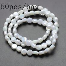 Gói 50 hạt bát giác dẹt 8mm, phụ kiện làm đồ trang sức tự làm cho vòng cổ, vòng tay, hoa tai, móc khóa điện thoại và quà tặng - Bát giác phẳng 8mm - Xem 33