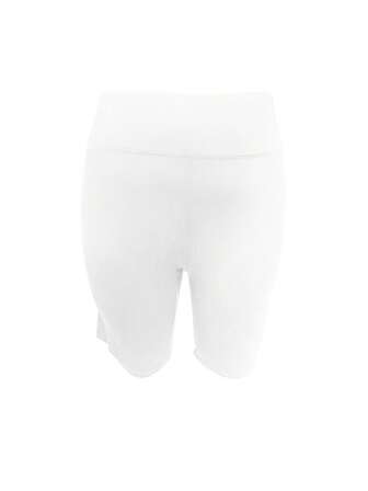 Plus Size Solid Skinny Shorts, Casual Every Day Stretchy Leggings