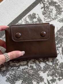 Cartera de identificación transparente de estilo vintage Y2K, versátil, con soporte para pasaporte suave y conveniente para compras diarias, viajes, fiestas y regalos. Pequeña cartera, monedero, tarjetero para mujer. - Multicolor - Ver 9