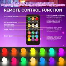 Rechargeable Bulb - E27 Battery Powered Bulb, 10 Dimming And Color Ribbon Remote Controls Suitable For Non Hard Wired Wall Lights, Pendant Lights - 4 件 - 查看 9