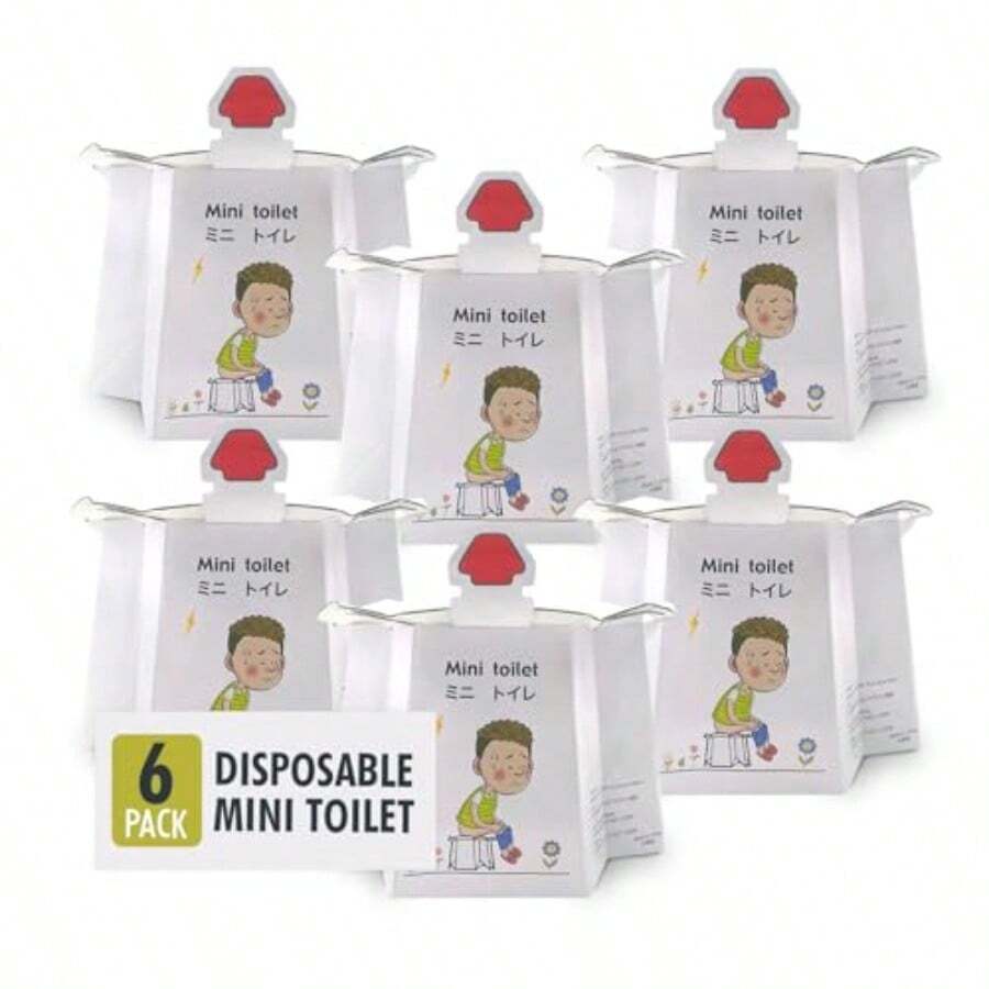 GSYY Diosable Travel Potty Seat With Liner Pable Tet Training - 6 Pack - White - View 1