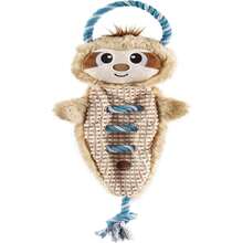 Outward Hound Ropiez Rope Interactive Dog Tug Toy For Tugging Squeaky Fun, 154 Inch Giraffe, Yellow, Small - MàuD - Xem 1