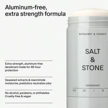 SALT &Amp; STONE Aluminum Free Deodorant | Extra Strength 48 Hour Protection For Women &Amp; Men | Made With Seaweed Extracts, Niacinamide &Amp; Prebiotics (Santal &Amp; Vetiver) - MàuA - Xem 5