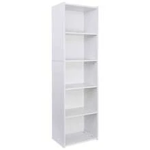 2 PCS 5-Tier Bookcase 52 Open Shelf Bookshelf Display Storage Shelf White - 1 - 查看 3