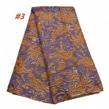 Nigerian Brocade Lace Fabric 2026 High Quality French Lace African Jacquard Lace Fabric For Women Party Dress Sewing Material - Multicolor - View 9