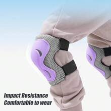 Kids Bike Helmet Set With Knee Pads Elbow Pads Wrist Guards,Adjustable Helmet For Toddler Kids&Youth,3-10yrs Girl Boy Kids Protective Gear Set Bicycle Helmet Roller Skate - Multicolor - View 6