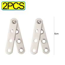 12/2Pcs Stainless Steel 360° Rotating Shaft Door Hinges Under-Mount Positioning Concealed Cabinet Hinges Furniture Hardware For Cupboard Drawer Hidden Rotation Hinge Replacement - Multicolor - View 10