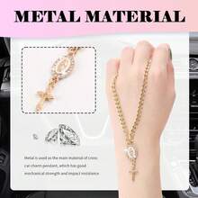 Car Steering Wheel Charm,Unique Car Mirror Hanging Accessories As Decoration,Stylish Crosses Charms Steering Wheel Christian Accessories - 1 - 查看 3