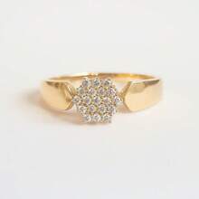 Women's Cluster Ring Inspired By Antique Coins, Sophisticated Vintage Style - #18 - 查看 4