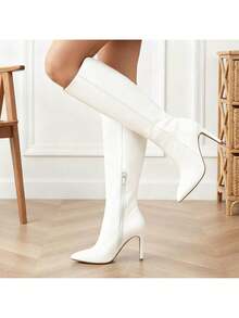 Elegant    Side Zipper    Party - 白色 - 查看 5