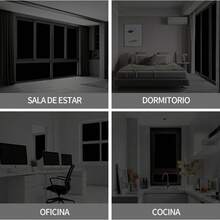 1Piezas-40x500CM Película de Vinilo para Ventanas Privacidad y Bloqueador de Luz Diurna Vinilo Adhesivo Negro para Ventana Window Film Película Térmica para Ventanas Aislante de Calor y Polarizado para Casa - Negro - Ver 7