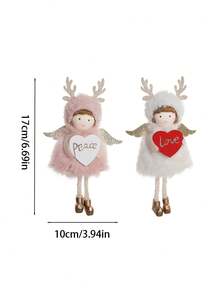 1 pieza Decoración del Día de San Valentín Colgante, Muñeca de ángel linda decoraciones del Día de San Valentín Decoración exquisita para el hogar Accesorios de decoración de fiesta Decoración del árbol de Navidad, Regalo romántico, Decoración del hogar, Decoración del Día de San Valentín