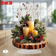 1 件华丽亚克力圣诞桌面装饰 - 适合家庭、办公室或咖啡厅的多功能节日中心装饰，非常适合客厅、咖啡桌、卧室艺术品 - 送给朋友和家人的完美礼物