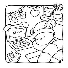 48 Pages 245g Thick Paper "Little Friends" Vol.2 Coloring Book: Adorable And Simple Art Book, Cover Features Charming Cow And Animal Companions (Umbrella, Rabbit, Puppy, Etc.) - An Ideal Choice For Adults To Relax And Relieve Stress, Suitable For Stationery, School Supplies, And As A Gift For Girls, Valentine's Day, New Year - Little Friends 2 - View 6