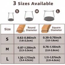 4/8/16/36件硅胶椅腿地板保护垫，带毛毡垫，防刮家具罩，家具滑块，有效保护地板降低噪音，适用于各种室内场景（深棕色）
