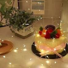 1条装 10/20/30/50/100/200颗LED灯珠 1米/2米/3米/5米/10米/20米铜线串灯，适用于节日装饰、婚礼、派对、礼品、卧室、客厅、家居、花园、单身派对 [不含电池]，斋月装饰灯 - 銅線燈 - 查看 10