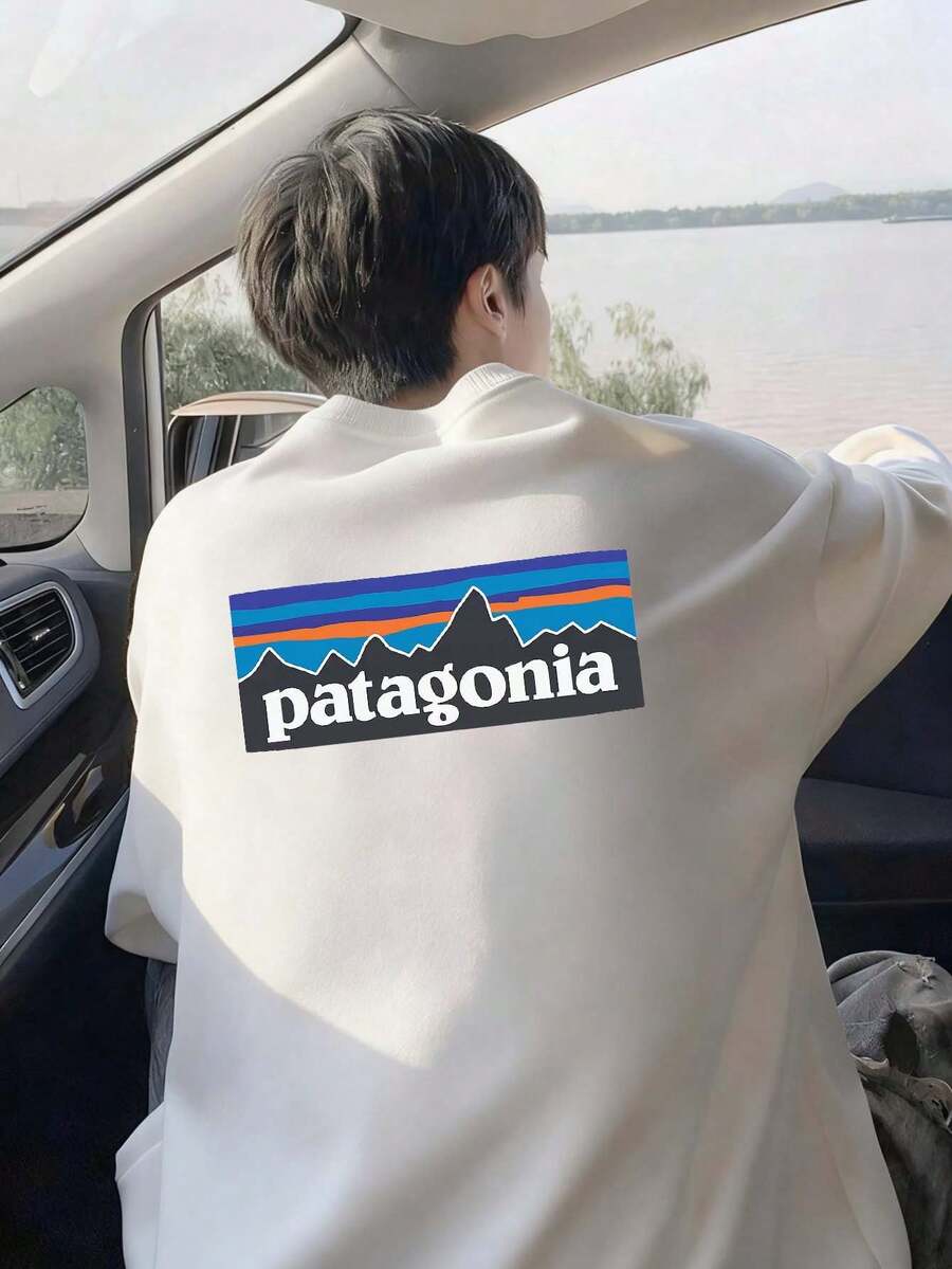 Domestic Shipping | Men's Casual Crew Neck Sweatshirt | A Street Style Essentials. Perfect For Date Nights Or Everyday Wear, This Fall Piece Is Perfect For Fall. - 白色 - 查看 1