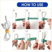 90pcs 5.91inch Nylon Cable Organizer, Reusable, Cable Ties, Cable Storage Sleeve, Suitable For Usb Cables, Travel Cable Manager. Color Random. - Multicolor - View 4