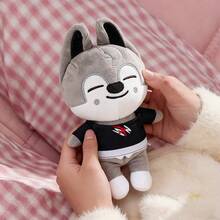 NEW Plush Toy, 7.8in Soft Stuffed Animal Doll, K-Pop Merch Cute Collectible Gift For Fans, Birthday Christmas Present - 1#Wolf chan - 查看 5