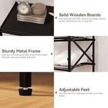 6 Tier Shoe Rack For 24 Pairs, Large Capacity Metal Storage Organizer For Entryway Hallway Closet Garage, Black TXJ016B - 黑色 - 查看 4