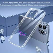 Carcasa de teléfono impreso transparente de moda Cubierta de teléfono transparente para iPhone con diseño de graffiti SEVEN en tonos morados y azules adecuada para uso diario y estilo urbano Para apple, teléfonos - transparente - Ver 3
