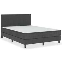 vidaXL Boxspringbett Gestell Grau Stoff 180x200 Cm - Xám - Xem 2