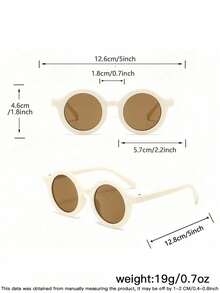 1 Set, 2 PCS Boys And Girls 4-8Y Cute Cat Ear And Retro Casual Round Frame Fashion Glasses, Suitable For Holiday Outings, Festival Gifts, And Outfit Matching - Multicolor - View 8