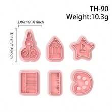 Mini Stationery Series Polymer Clay Cutter Clay Cutting Molds Earring Jewelry DIY Handmade Cutting Molds For DIY Earrings & Crafts, Perfect For Handmade Decorations, Jewelry Making Tools ﻿ - Mini Stationery Series - View 11