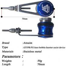 Fishing Bobbin Knotter FG GT RP Line Wire Knotting Tool Fishing Line Winder Assist Knotting Connector Accessories,31250801 - Redwood - View 2