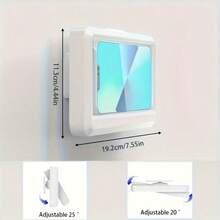 360° Rotating Waterproof Bathroom Phone Holder, Touch Screen Design, Easy To Install Detachable Suction Cup, Adjustable Angle, ABS Material - Suitable For Bathroom | Durable And Waterproof Design - Multicolor - View 4