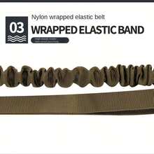 1条尼龙伸缩狗绳，高强度弹性牵引绳，适用于大型犬，防拉扯 - 彩色 - 查看 9