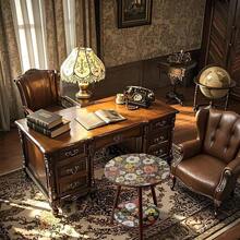 Mandala Round End Table - 紅色 - 查看 7