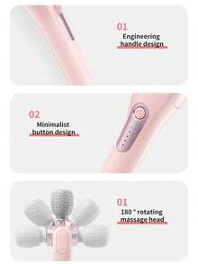 2025新款可充电电动手持按摩棒，全身颈背腰腿按摩手持按摩器，小巧电动按摩锤揉捏振动按摩器，多功能便携式按摩器