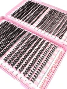 640pcs 30D/40D/50D High Capacity Lash Book Individual Faux Mink Eyelashes, Fluffy Wispy Lashes 0.07mm D Curl 9-16mm Mixed Length, Natural Soft Eyelash Extension Makeup, Suitable For Any Style, Reusable, Fit For Daily Makeup, Wedding, Date, Party, Music Festival, Halloween, Christmas - D - 查看 6