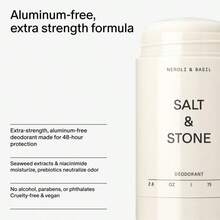 SALT &Amp; STONE Aluminum Free Deodorant | Extra Strength 48 Hour Protection For Women &Amp; Men | Made With Seaweed Extracts, Niacinamide &Amp; Prebiotics (Santal &Amp; Vetiver) - MàuD - Xem 5